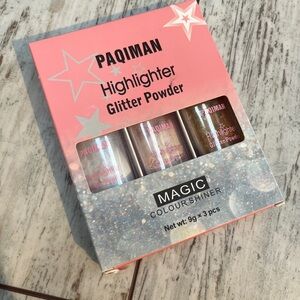 Paqiman 3-Piece Fairy Dust Highlighter Powder Set - New